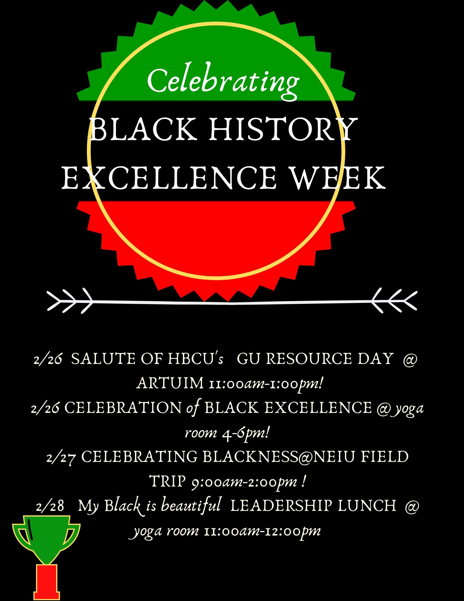 Celebration of black excellence in honor of Black History Month