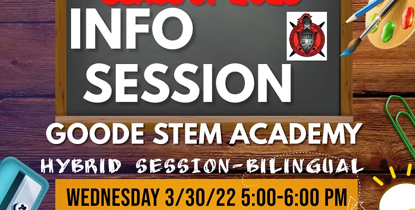Please join us for a HYBRID information session on Wednesday, March 30, 2022