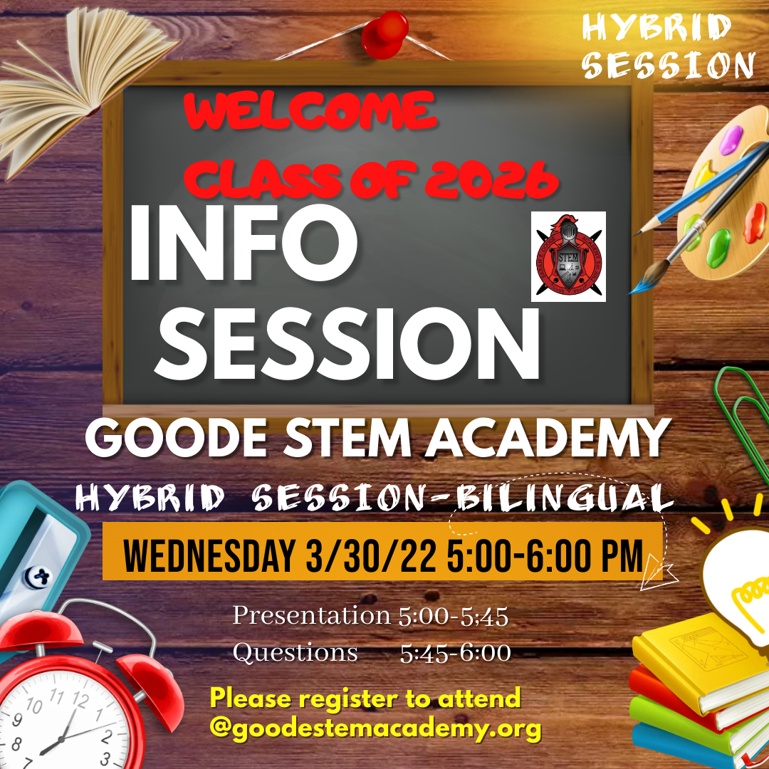 Please join us for a HYBRID information session on Wednesday, March 30, 2022