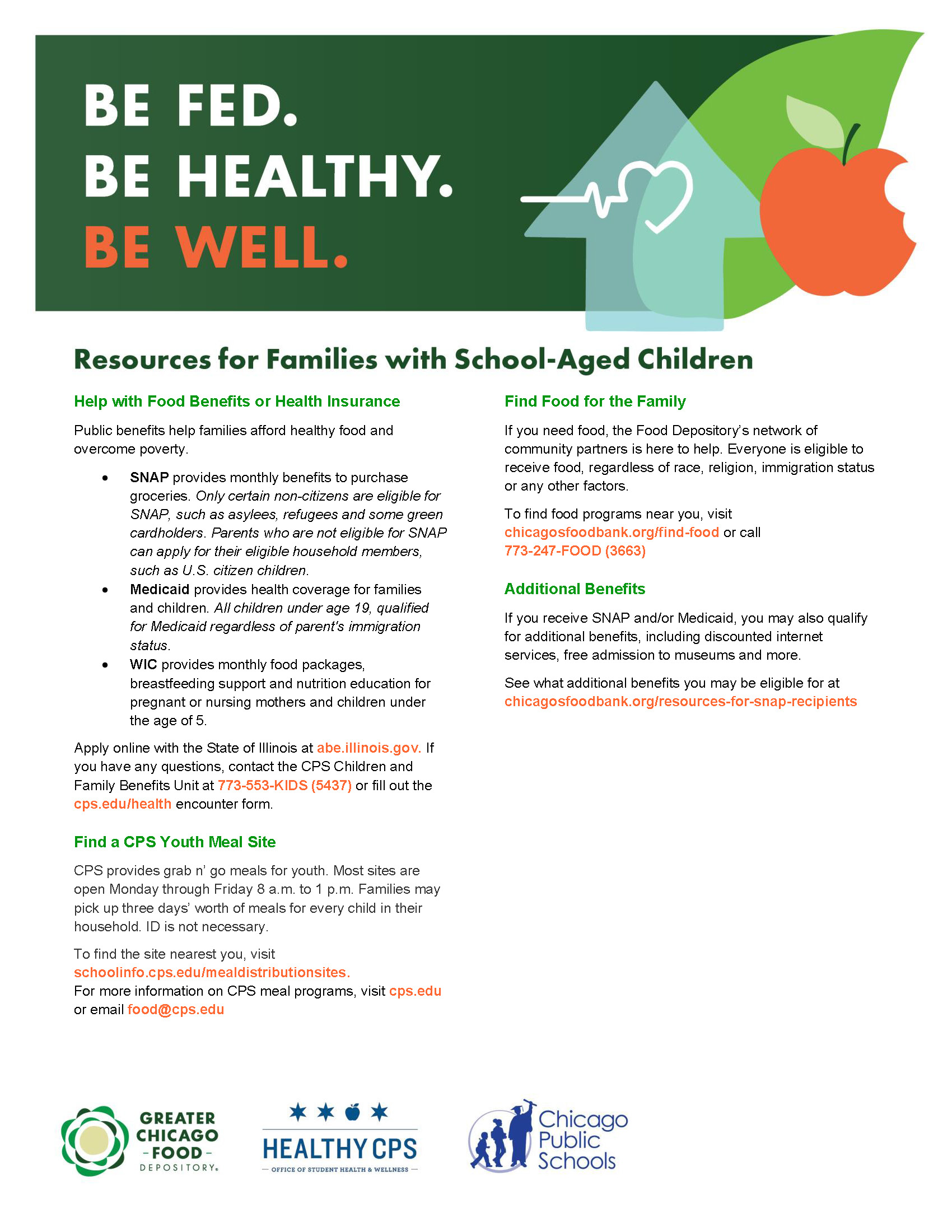 Resources for families with school-aged children