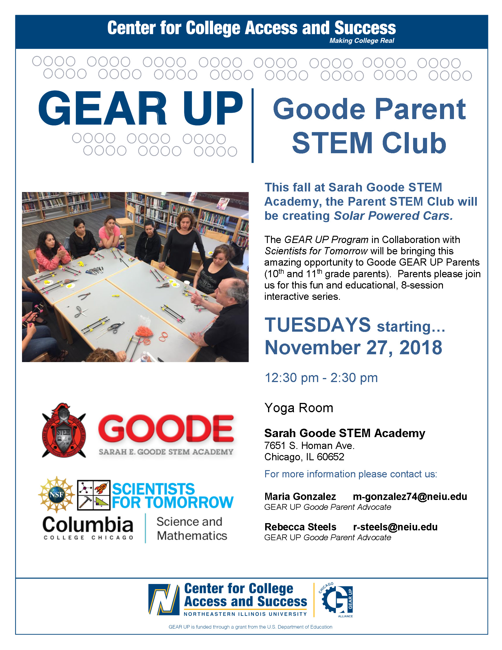 Gear UP Goode Parent STEM Club