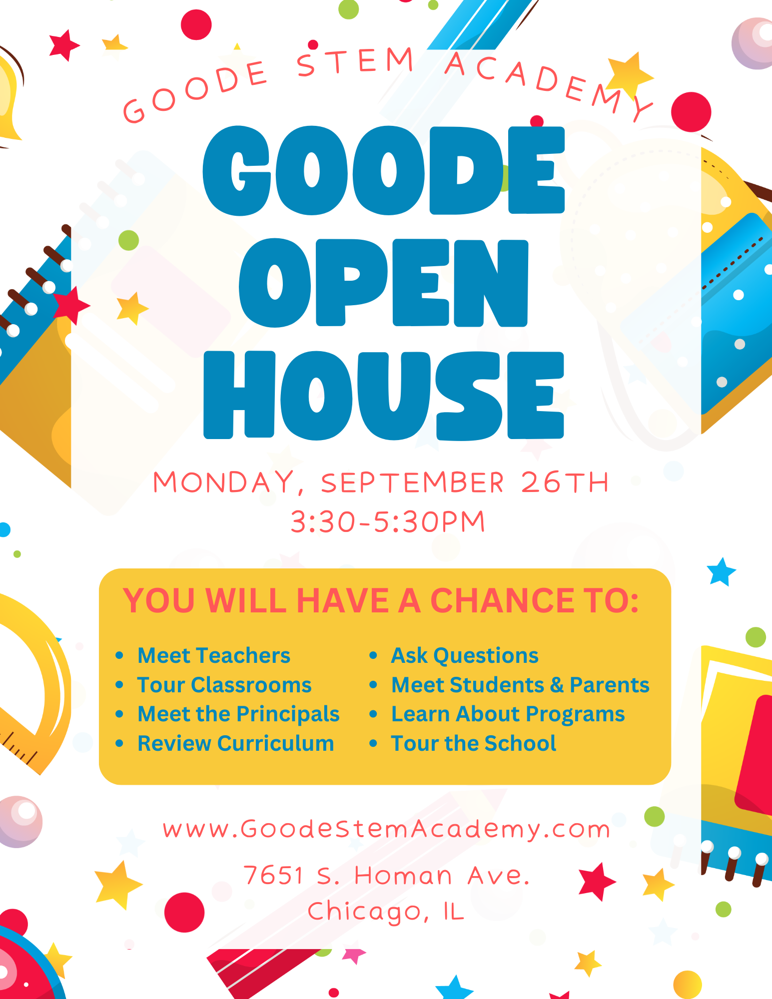 Current Students - Goode Open House
