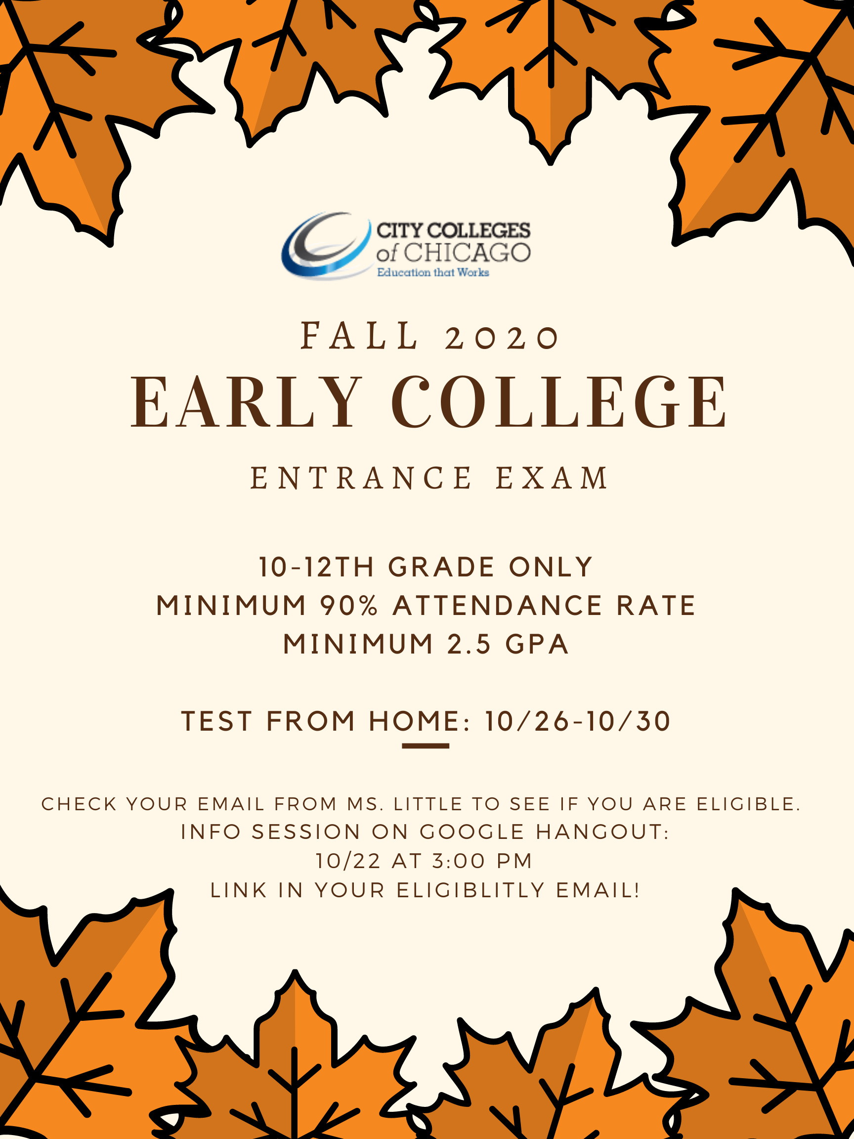 Early College Entrance Exam