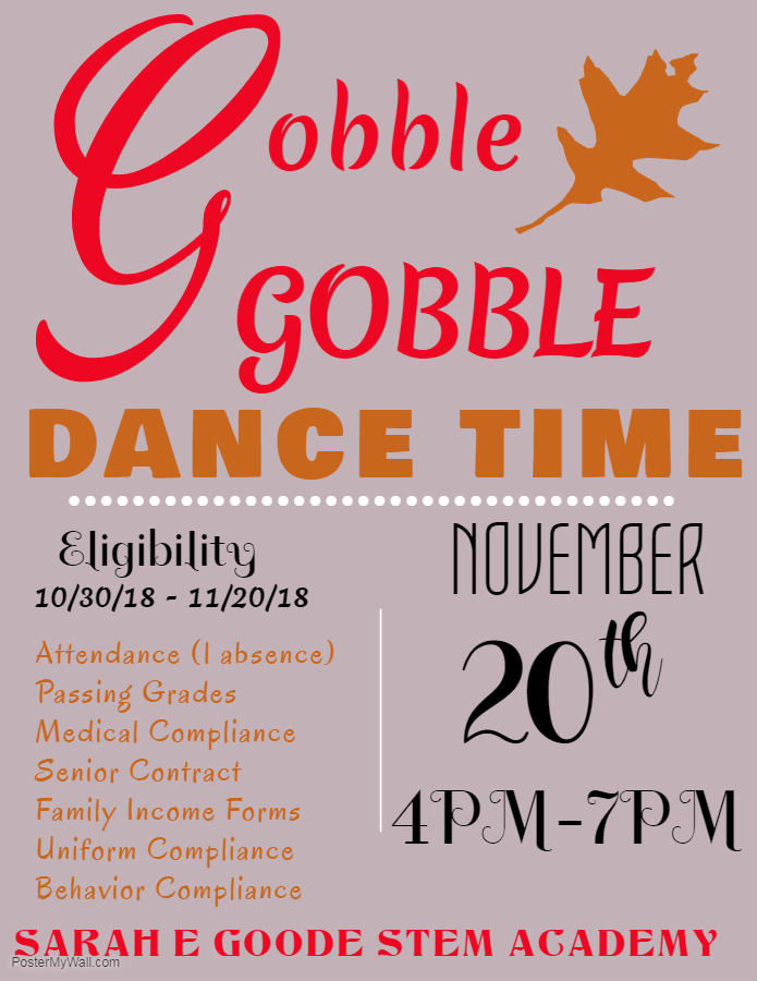 Gobble Gobble Dance Nov. 20, 2018