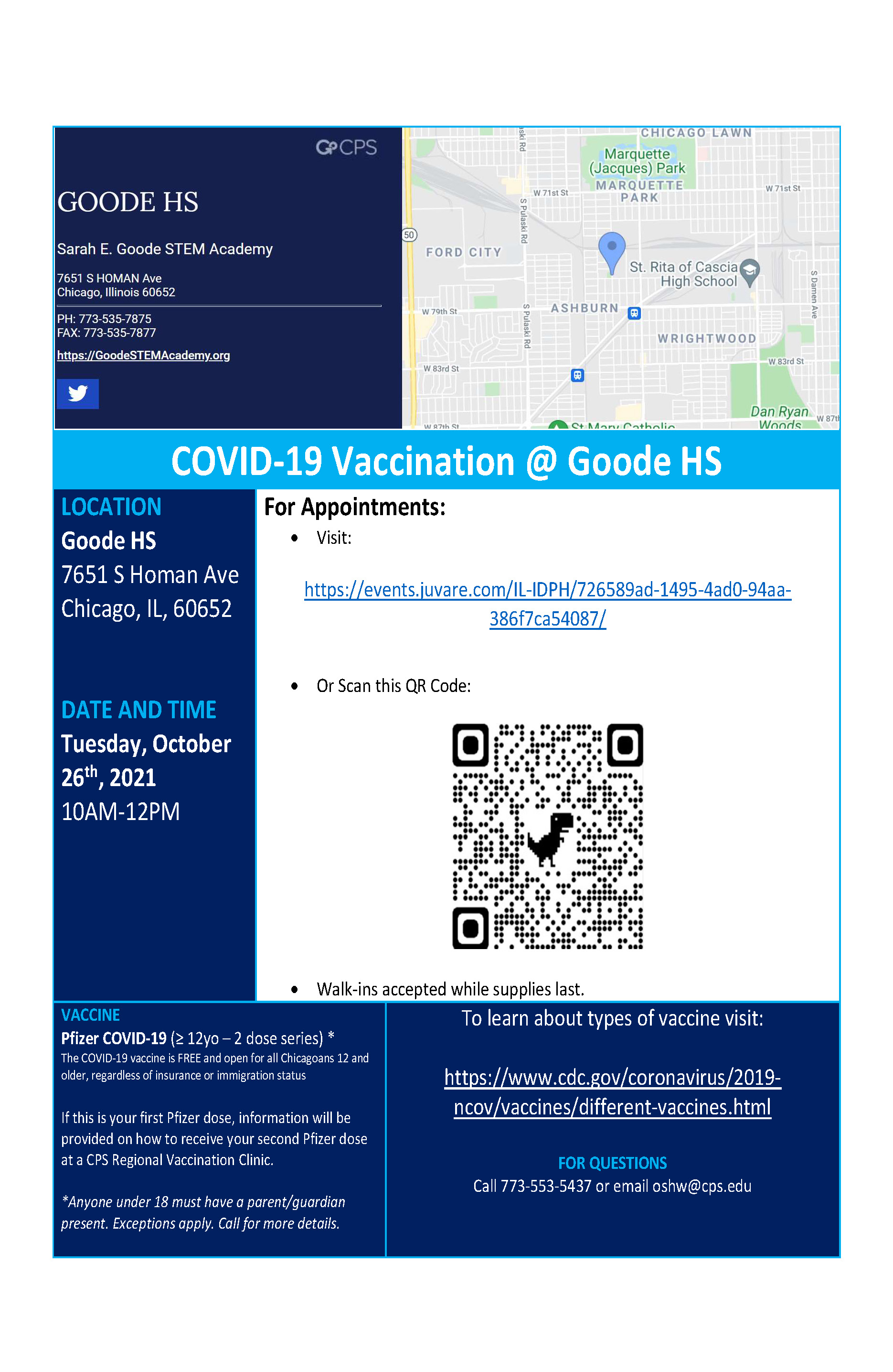 Vaccination Services for Students at Goode
