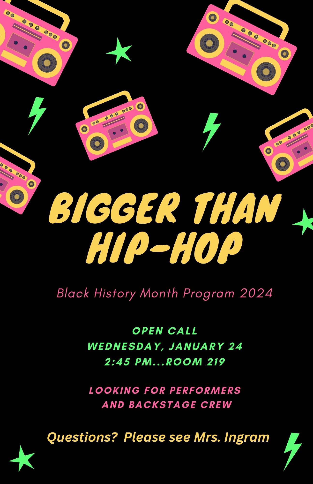 Bigger Than Hip-Hop: Black History Month Program