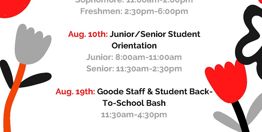 Weeks of Welcome events SY 22-23