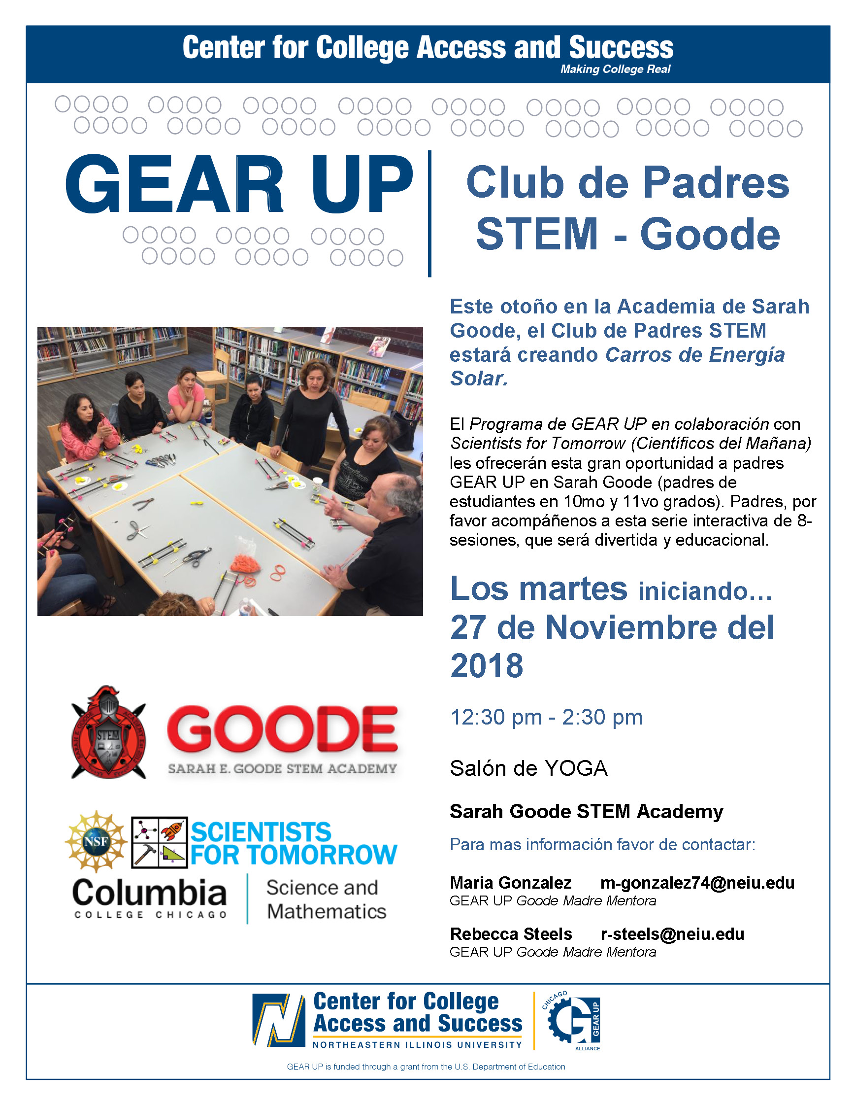 Gear Up Club de Padres STEM