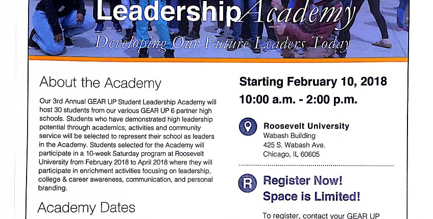 Gear up Student Leadership Academy